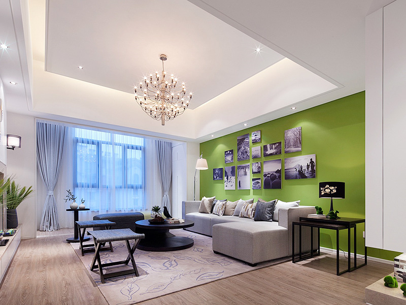 现代平层三居室 